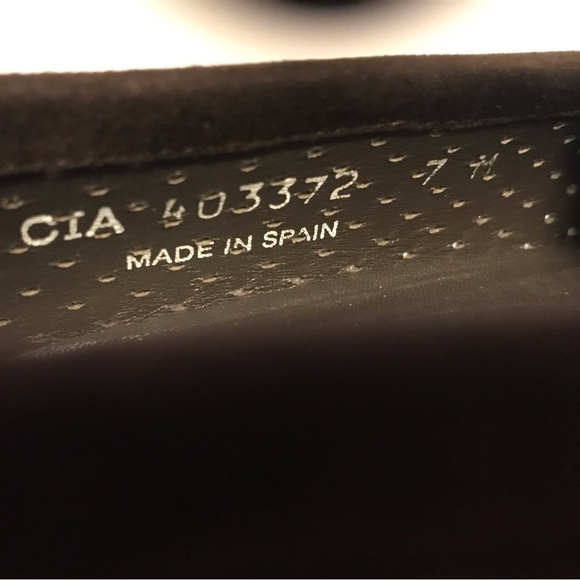 Stuart Weitzman Chocolate Brown Suede Platform Wedge Loafers Size 7 - Picture 10 of 10